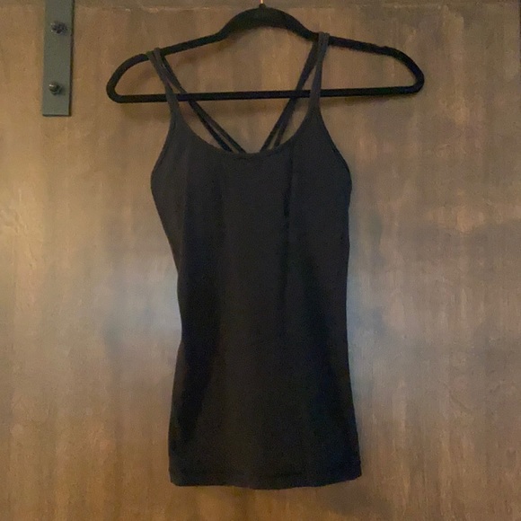 Lululemon black strappy tank - Picture 2 of 5
